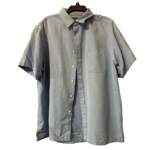 Roundtree & Yorke Light Blue Casual Button Down Shirt